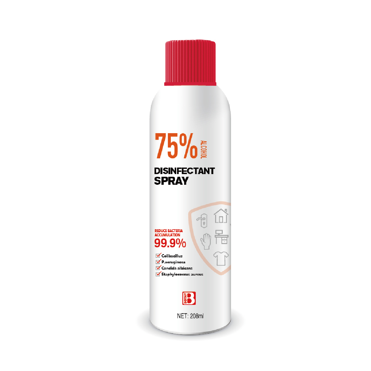 BOTNY 75% Alcohol disinfectant spray 208ML